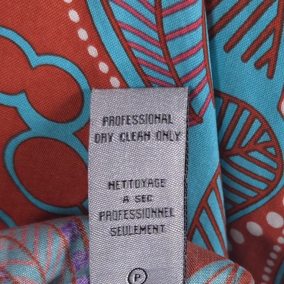 Tibi NEW YORK 100% SILK LooseTop Slightly Fitted Skirt Mini Dress Paisley Size 0 - Picture 11 of 11